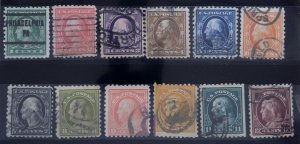 Scott #424-440 - Used - FW Set - 1914-15