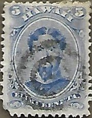 Hawaii #39 5c King Kamehameha V USED (1882)