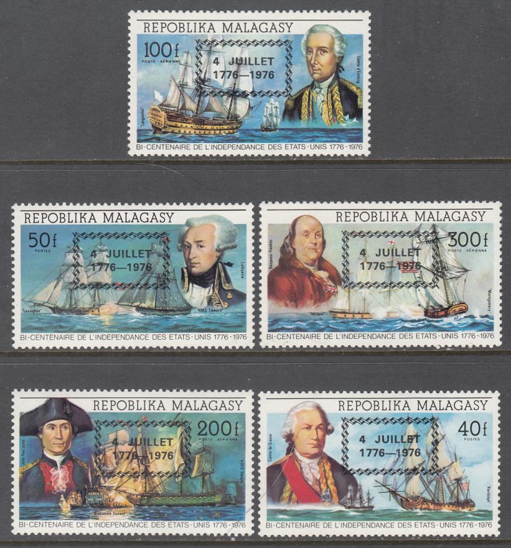 Madagascar 564-565,C164-C165 Sailing Ships MNH VF