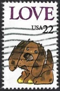 United States #2202 22¢ Love (1986). Used.