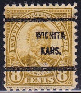 Precancel - Wichita, KS PSS 640-61 Perfs into Design - Bureau Issue