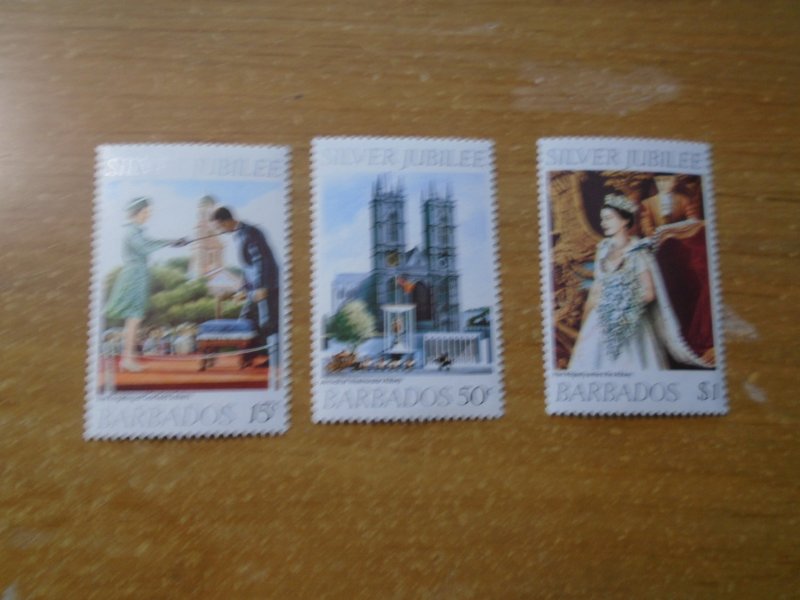 Barbados  #  452-54   MNH