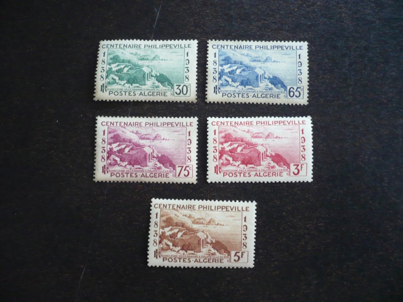 Stamps - Algeria - Scott# 117-121 - Mint Hinged Set of 5 Stamps