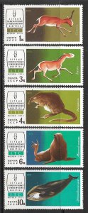 RUSSIA USSR 1974 FAUNA OF THE USSR Set Sc 4196-4200 MNH