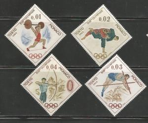 Monaco MNH sc# 592-5 Olympics 2014CV $1.00