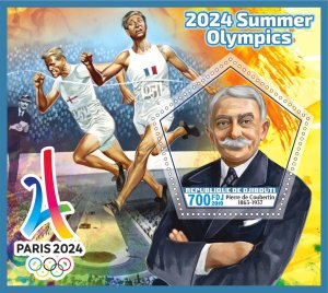 Stamps. Olympic games  2024 in Paris 2019 6 sheets perforated