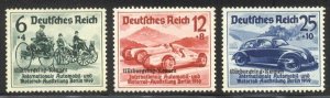 GERMANY #B141-43 Mint NH - 1939 Auto Races Set