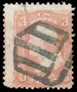 momen: US Stamps #65 Used Shield Fancy Cancel