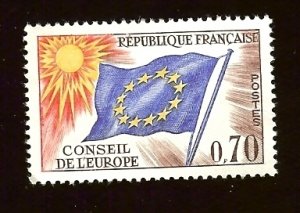 France #1O15 70c Council of Europe Flag ~ MNG