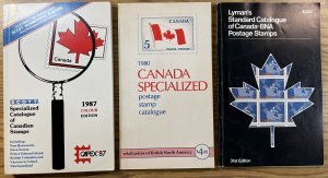 Canada Stamp Catalogs (OLD) 1980-1987 Scott, Lymans', Philatelic Publishers