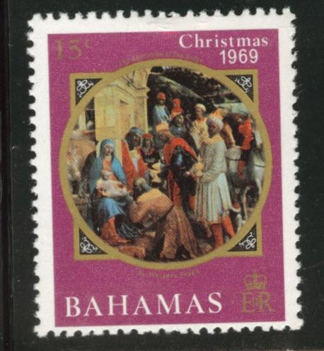 BAHAMAS Scott 297 Christmas 1969 key stamp MNH**