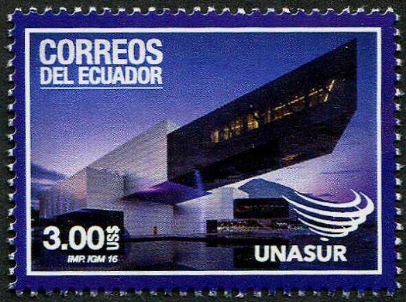 HERRICKSTAMP NEW ISSUES ECUADOR Sc.# 2191 UNASUR 