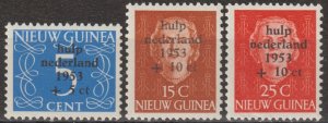 EDSROOM-16911 Netherlands New Guinea B1-3 MNH 1953 Complete Flood Relief CV$36