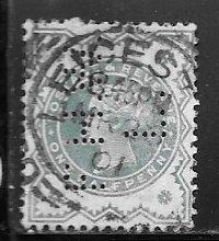 United Kingdom 125: 1/2p 1900 Victoria Jubilee, used, F