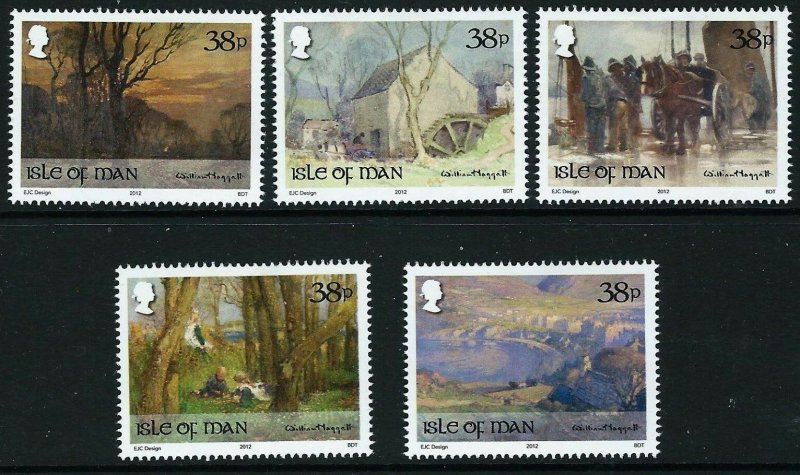 Isle of Man --2012-   PAINTINGS BY WILLIAM HOGGATT   MNH  Set   # 1486-1490