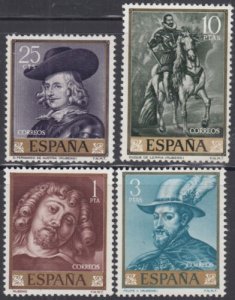 Spain 1962 Full Set  Ruben's Paintings Sc#1111/1114 MNH Luxe