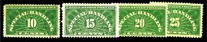 U.S. #QE1-QE4 MINT MIXED CONDITION