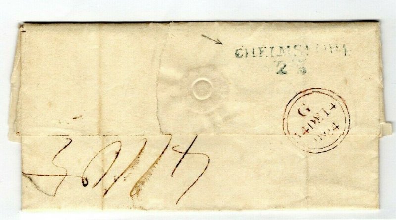 GB Essex Cover *CHELMSFORD/ 29* Mileage Rate*7* London 1824{samwells-covers}PE45 