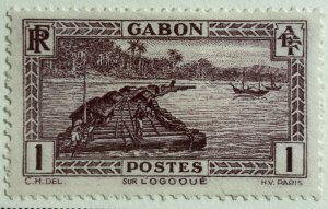 AlexStamps GABON #124 XF Mint 