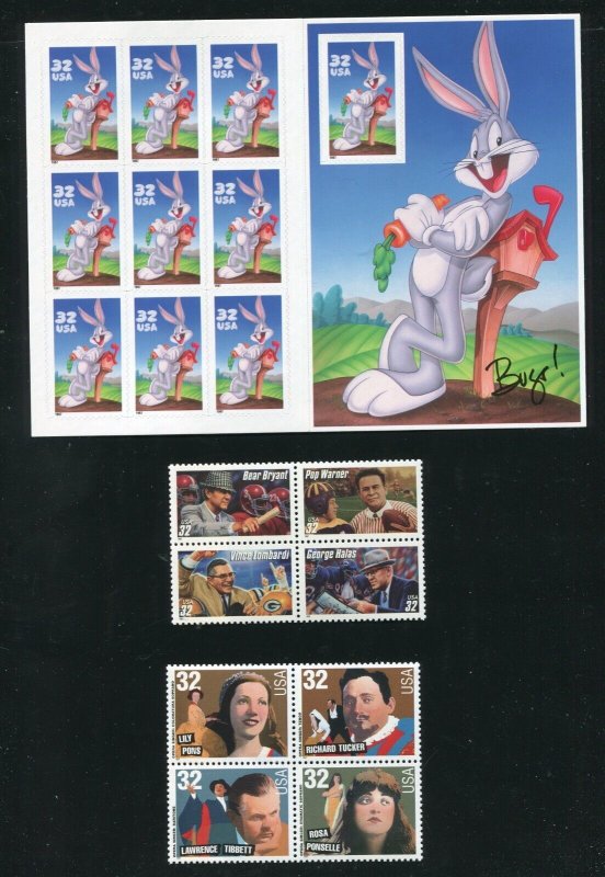 1997 Official Stamp Set as Issued by the Post Office MNH Strips and Sheets!