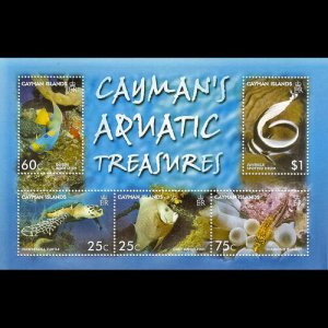 CAYMAN IS. 2006 - Scott# 967 S/S Marine Life NH