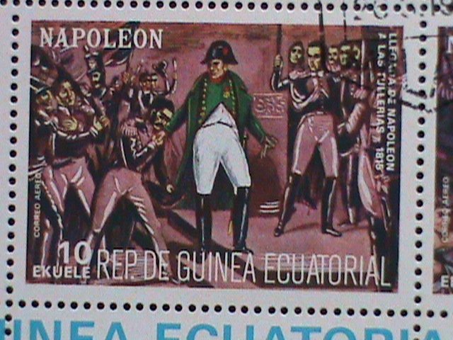 GUINEA EQUATORIAL STAMP- THE STORY OF NAPOLEON CTO-MNH STAMP SHEET  VERY RARE