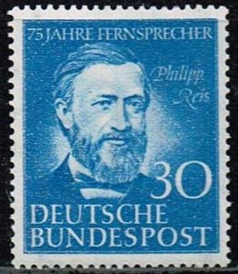 Germany 1952,Sc.#693 MNH, Philipp Reis (1834-1874) examined Schlegel BPP