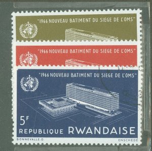 Rwanda #161-163  Single (Complete Set)