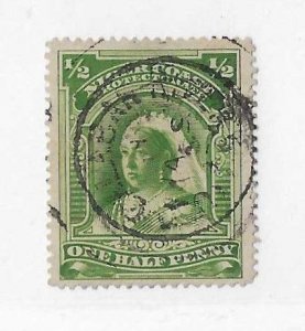 Niger Coast Sc #43  1/2p used with CDS VF