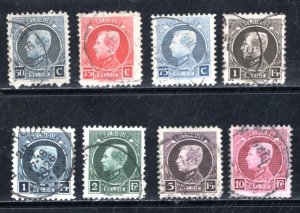 Belgium #162-169  F/VF,  Used,  CV $23.00 ....   0580152