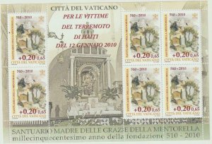 VATICAN 2010 Pro Earthquake Sheet MNH / N8234