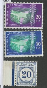 MALAYA #114, 115, J27a MINT