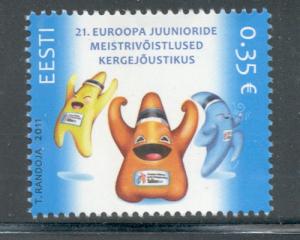 Estonia Sc 678  2011 Track & Field Championships stamp mi...