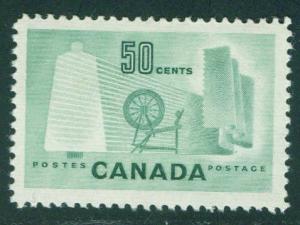 CANADA Scott 334 MNH** 1953 Textile Stamp CV $3.75
