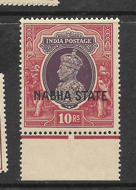 INDIA NABHA (P0512B) KGVI 10R  SG 92    MNH