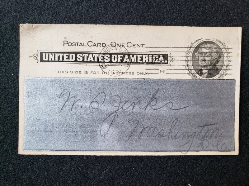UX14 US Postal Card.  One Cent.  Jefferson, larger name.  1 lot of 6 cards