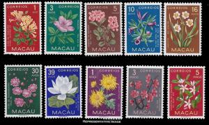 Macao Scott 372-381 Mint never hinged.