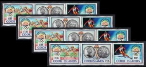 4X  COOK ISLANDS 1992 - Olympic games / complete set MNH [CV $60]