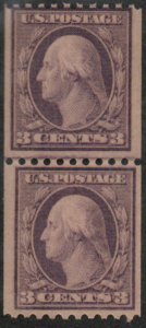 MALACK 489 F-VF OG NH, Line Pair, neat design shift,..MORE.. b9352