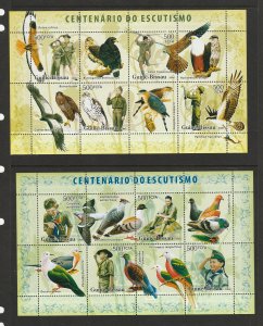 BIRDS-GUINEA-BISSAU BIRDS & SCOUTS MNH
