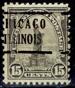 U.S.A.; 1931; Sc. # 696;  O/Used Pre-Canc. Perf. 11x10 1/2 Single Stamp