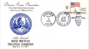 1987 38th Annual Rocky Mountain Philatelic Exhibition - Denver, Colo - J3486