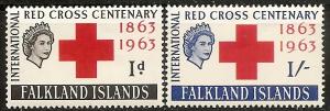 Falkland Isls.  147-48  MNH 1963 Red Cross