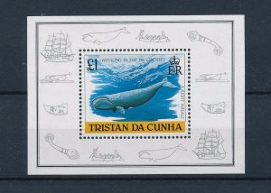 [48248] Tristan da Cunha 1988 Marine life whale Souvenir Sheet MNH