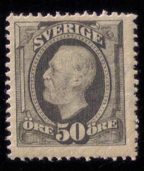 Sweden Scott #64 MNH, OG  King Oscar II 50 ORE F-VF