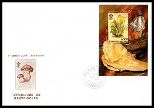 Burkina Faso 653 Mushrooms Souvenir Sheet U/A FDC