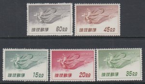 Ryukyu Islands C9-C13 MNH VF