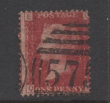 Great Britain  Scott # 33   used single plate # not readable