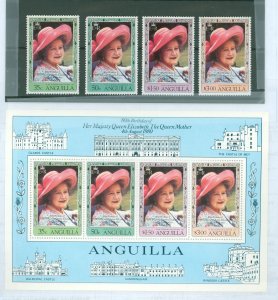 Anguilla #394-397a  Single (Complete Set) (Queen) (Royalty)