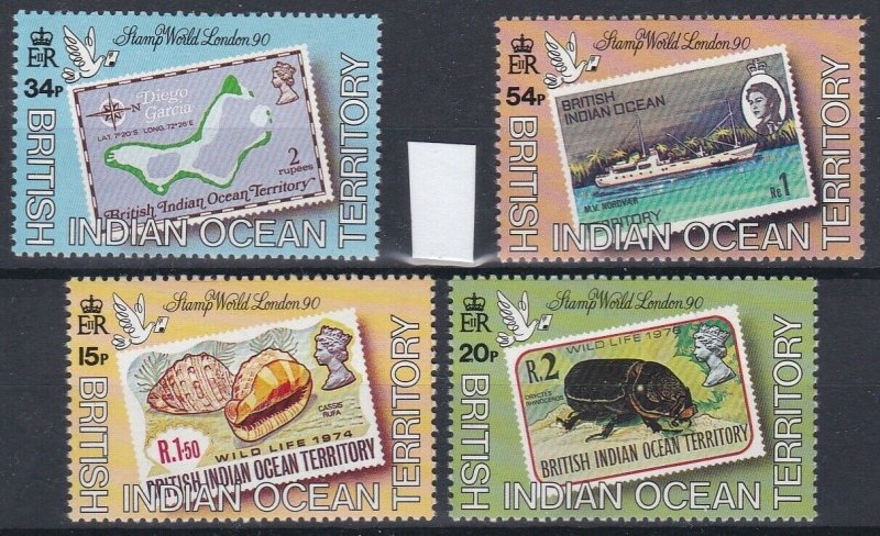 British Indian Ocean Territory 1990 London 90 Stamp Exhibition  MNH CV £28.00